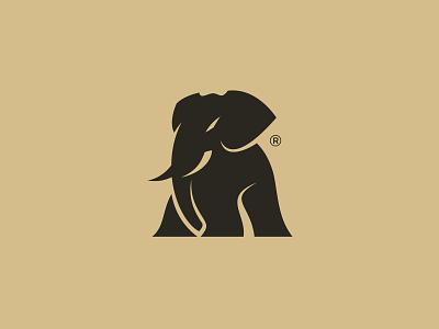 Elephant - Logo animal animal logo branding clever design elephant elephant logo elephant mark logo logo design logodesign minimalism silhouette smart vector