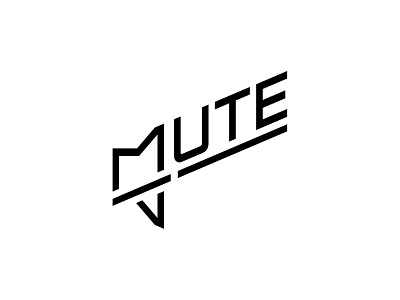 Mute branding giletroja graphic design logo logo design minimalism music music logo mute mute logo mute wordmark silent smart logo sound sound logo sound off typography ui volume wordmark