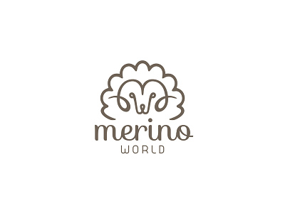 Merino World animal clever merino merinowool merinoworld minimalism ram ramhead sheep silhouette smart wool