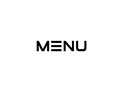 Menu application clever giletroja logo logodesign menu menusymbol minimalism smart typee typography website