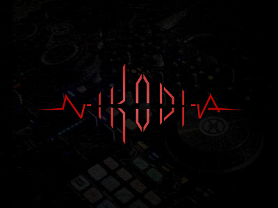 DJ NIKODIA clever deephouse discjockey electronicmusic logo minimalism music musician nikodia smart sound signal typography