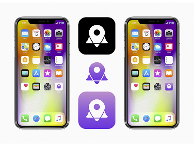 Cluy - Location Notification App app bell clever icon location locationsymbol logo map mobileapp notification pin smart