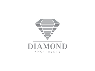 Diamond Apartments apartments birds eyeview building clever diamond giletroja hotel logo logodesign minimalism room smart