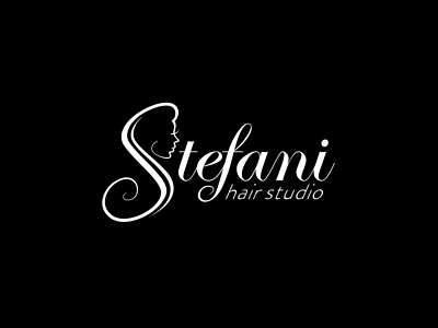 Stefani Hair Studio giletroja hair hairsalon hairstudio logo logodesign minimalism stefani studio typography womansilhouette women