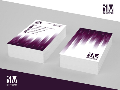 B1 Media - Logo and Visit Card Design