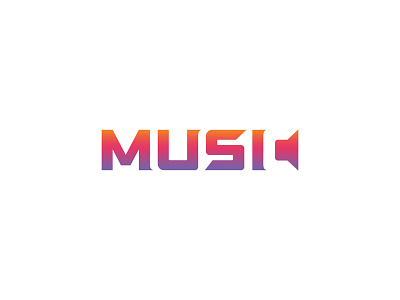 MUSIC clever giletroja logodesign logotype minimalism minimalist logo music musician negative-space smart speaker typographic logo