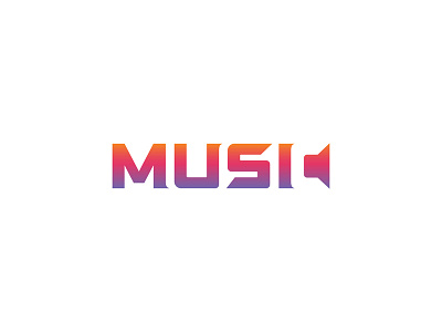 MUSIC clever giletroja logodesign logotype minimalism minimalist logo music musician negative space smart speaker typographic logo