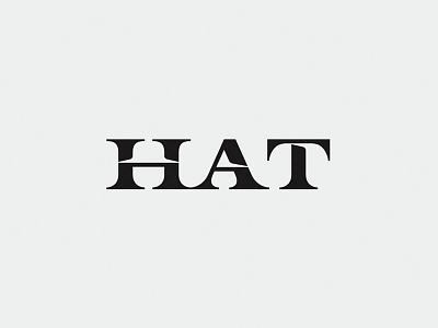 HAT clever design giletroja hat hat logo hats logodesign logotype minimalism negative space smart typography