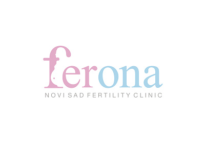 Ferona Fertility Clinic baby fertility fertility centre fertility clinic giletroja logo design logotype minimalist logo negative space logo pregnant pregnant woman typographic logo