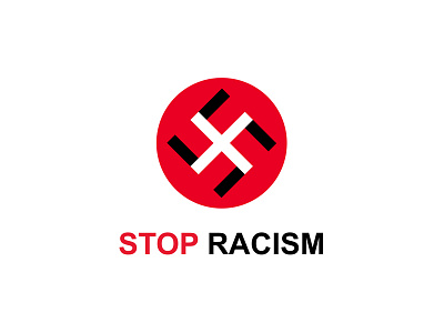 Stop Racism clever giletroja logo logo design love love people minimalist design stop stop icon stop logo stop symbol stopracism