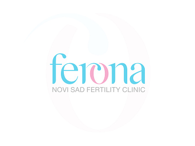 Ferona baby clever clinic ferona fertility fertility center fertility clinic logo design logotype minimalism ovum pregnant spermatozoon typography verbicon