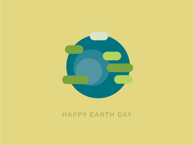 HAPPY EARTH DAY design illustration vector