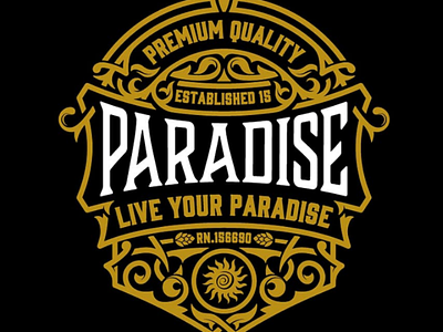 Paradise tshirt design