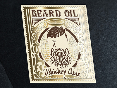 Beard oil label