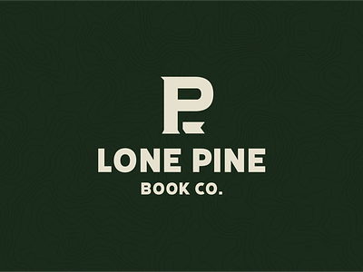 Lone Pine Book Co. book brand branding design illustration layout logo minimalism monogram outdoor logo outdoors pine typography vanlife vintage