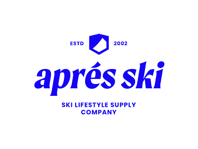 Aprés Ski — Full Logo brand branding comfort design layout lifestyle logo minimalism modern mountain life mountains ski ski logo typography