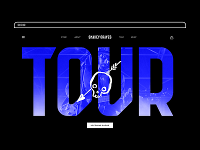 Custom Typeface For Shakey Graves: Website