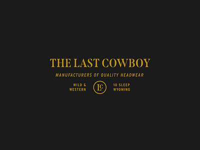 The Last Cowboy branding cowboy logo minimalism typography vintage western