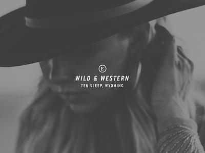 Wild & Western cowboy cowboy hat design minimalism typography vintage western wild