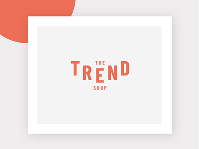 The Trend Shop Logo acceptance brand brand design clothing clothing brand logo logo design modern ui ux