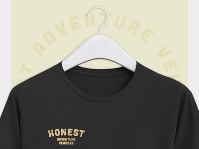 Honest ~ Shirt Design brand branding design heritage icon illustration logo minimal typography vanlife vector vintage vintage design