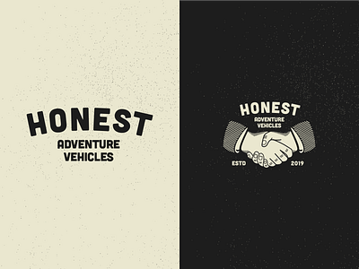 Honest ~ Logo Spread adventure brand branding design heritage icon illustration layout logo minimalism typography ux design vanlife vector vintage web design web developer