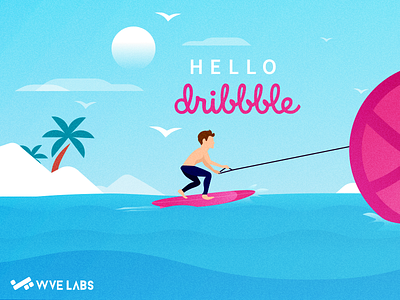 Surfing The Wve with Dribbble