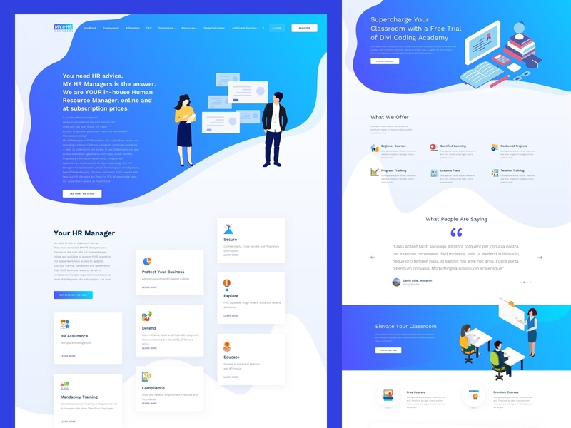 My Hr Manager blue design gradient homepage human resources human rights humanity illustration inhouse los angeles online sketch subscription ui uidesign uiuxdesign website design