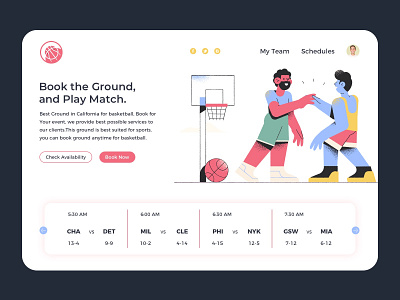 Basketball Website by Wve Labs on Dribbble