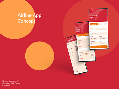 Airline App Concept app concept design