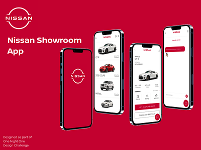 Nissan Showroom App app concept design