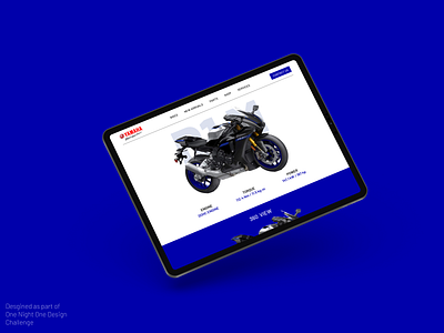 Yamaha Product Page Design concept design web