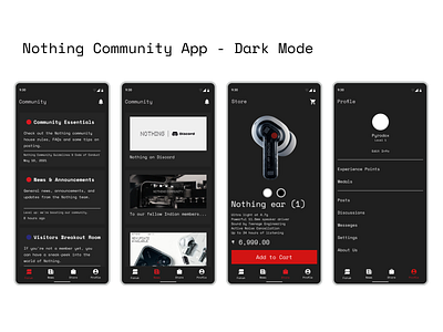 Nothing Community App UI Concept community app nothing ui ui concept