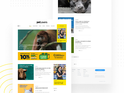 Website - Petlovers Mag adobexd blog cat content design dog figmadesign layout magazine pet ui uiux ux webdesign