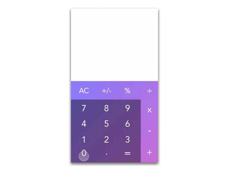 Calculator UI app calculator calculator ui gif microinteraction ui