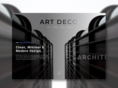 Art Deco Landing Page