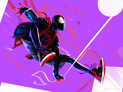 Miles adobe animated spiderman character character art contest fanart illustration into the spider verse miles miles morales sony spider man spiderman spiderverse