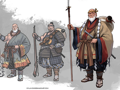 Ba character characterdesign concept art conceptart monk visual development warrior