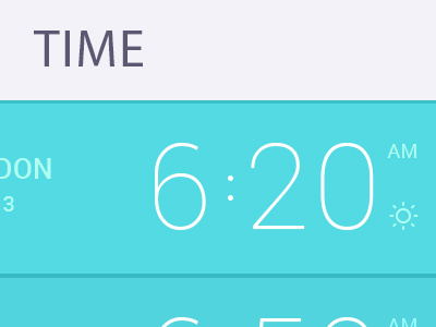 Laundry Box app clock flat interface ios iphone list menu mobile time typography ui