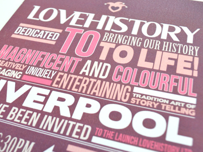 LoveHistory Poster branding print typography