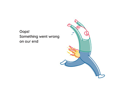 Internal Error - Pants On Fire error error page fire funny funny illustration help illustration llama minimalist simple