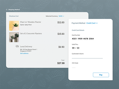 DailyUI 002 Credit Card Checkout