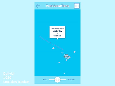 DailyUI 020 Location Tracker