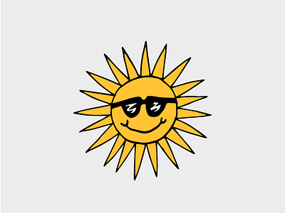Fun Sun branding cartoon illustration sun