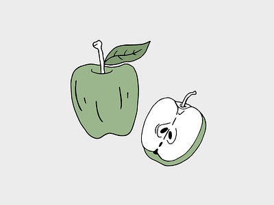 An apple a day... branding content creation illustration