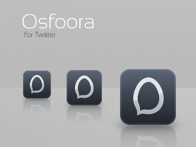Osfoora. New Icon icon ipad iphone redesign twitter