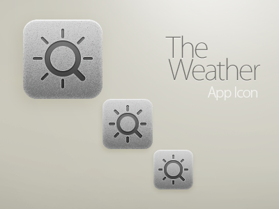 The Weather. New Icon icon ipad iphone redesign weather