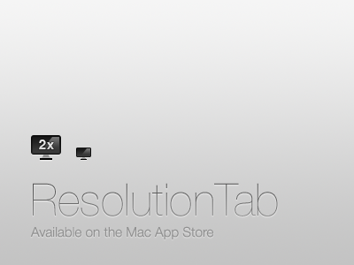 ResolutionTab icons mac menubar