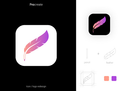 Procreate App Icon and logo redesign