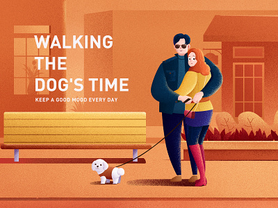 Walking the dog 人物 插图